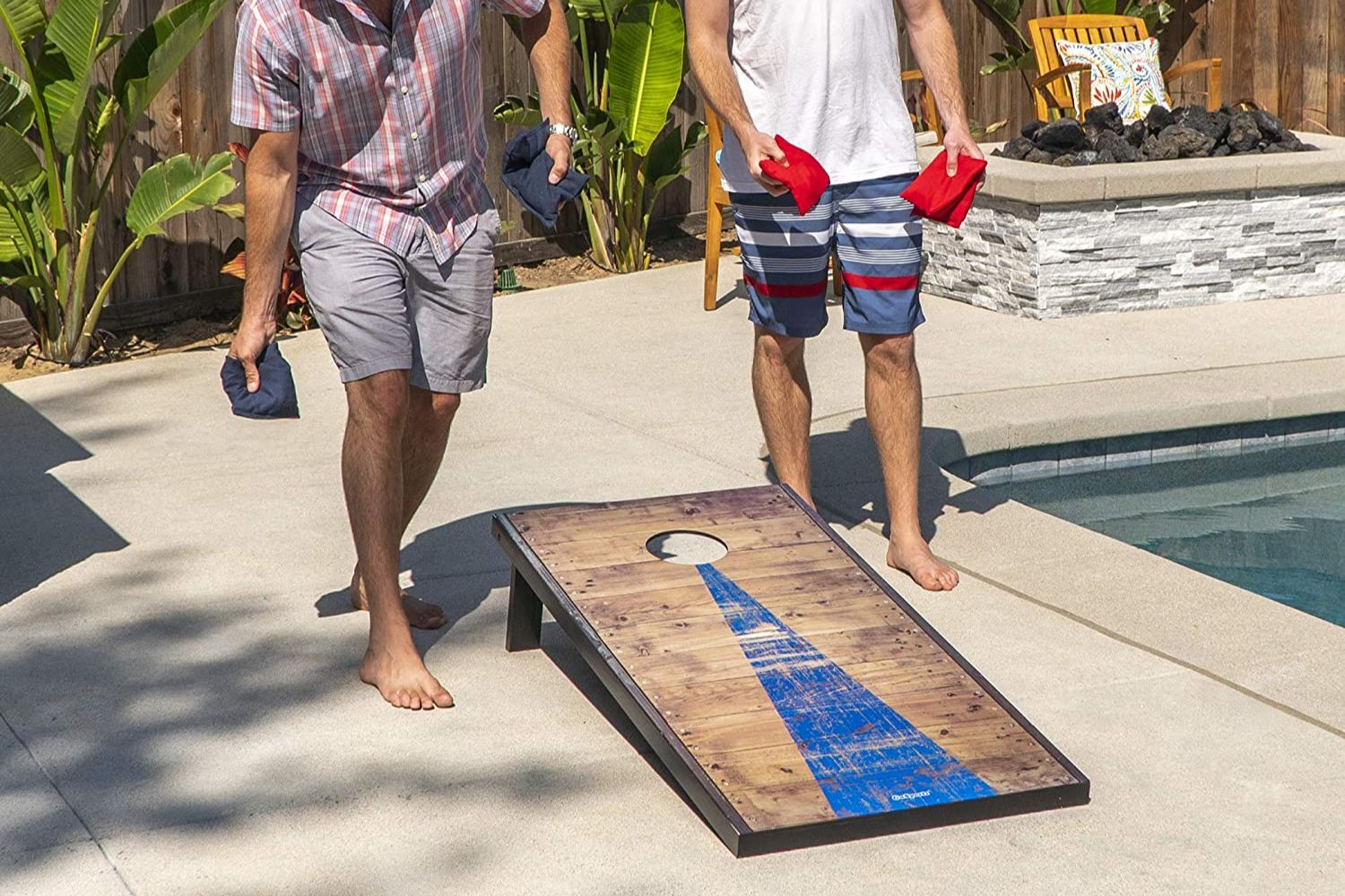 Everything You Need for a Backyard Cookout Options: GoSports Classic Cornhole Set