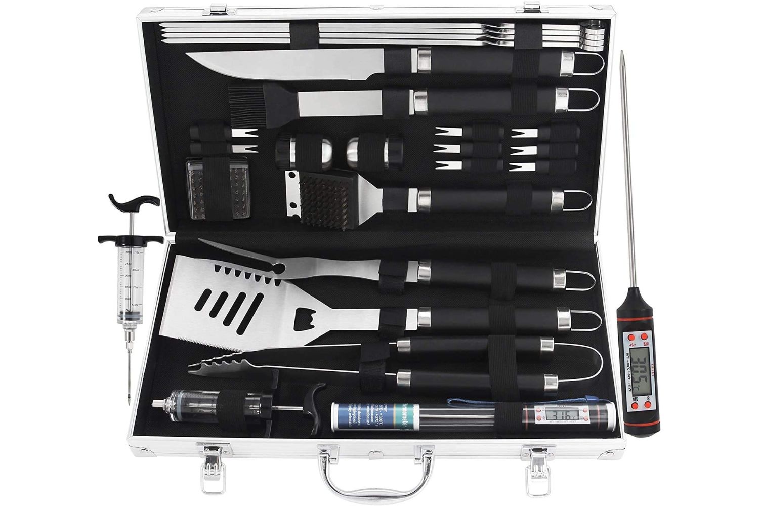 Everything You Need for a Backyard Cookout Options: Grilljoy 24PCS BBQ Grill Tools Set