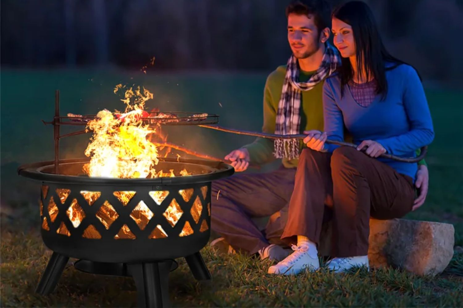 Everything You Need for a Backyard Cookout Options: Lula Wood Burning Outdoor Fire Pit 