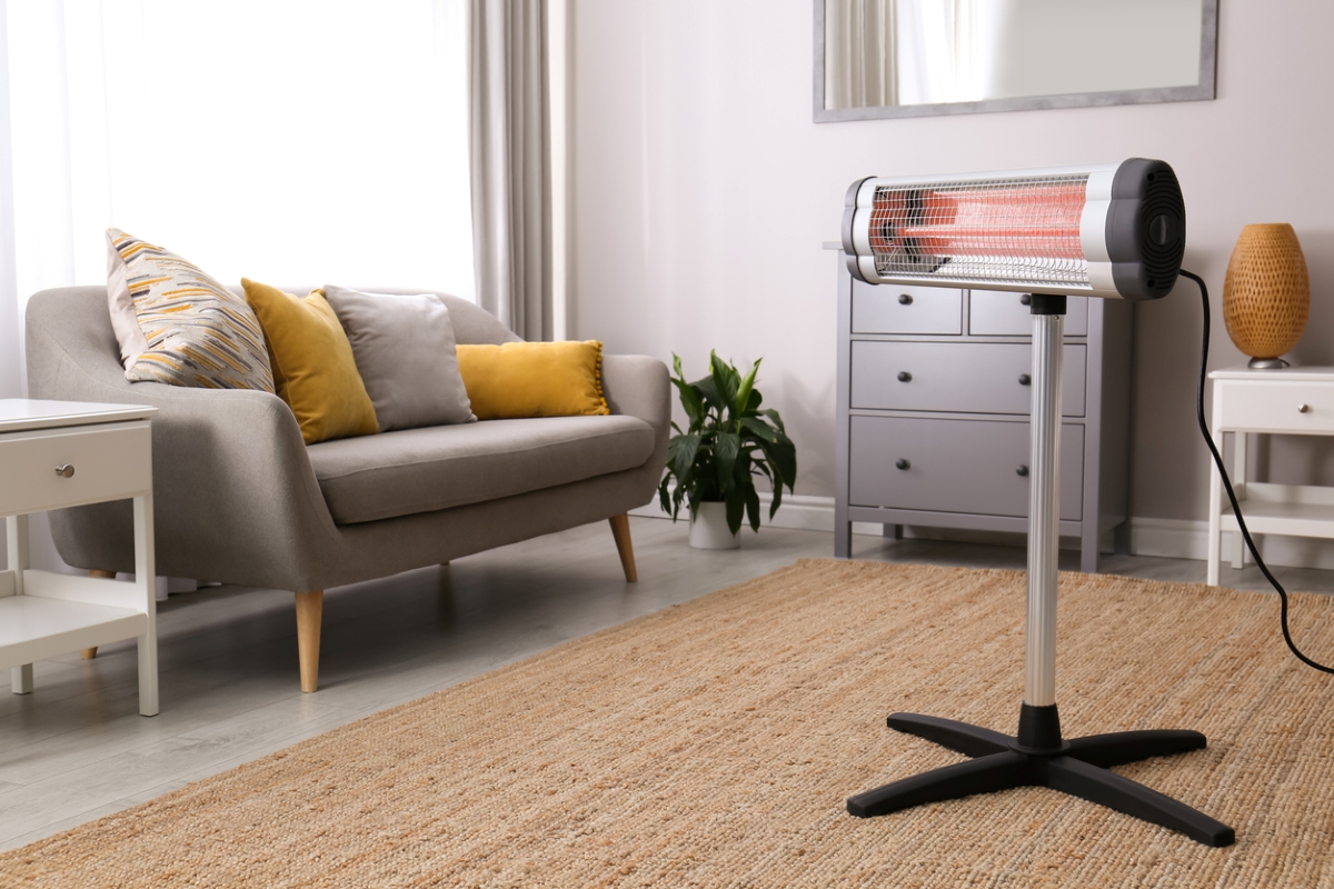 Standing modern heater