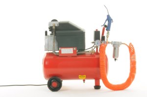 Air compressor side view