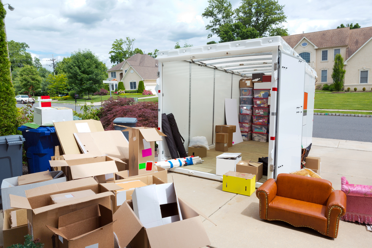 iStock-175486877 Moving Container vs. Truck Rental Portable Storage Unit Being Packed