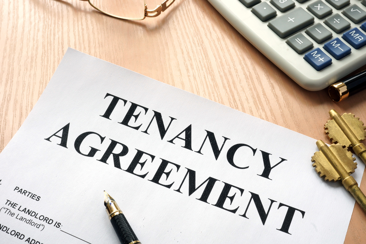 state of renting Tenancy agreement and keys from home