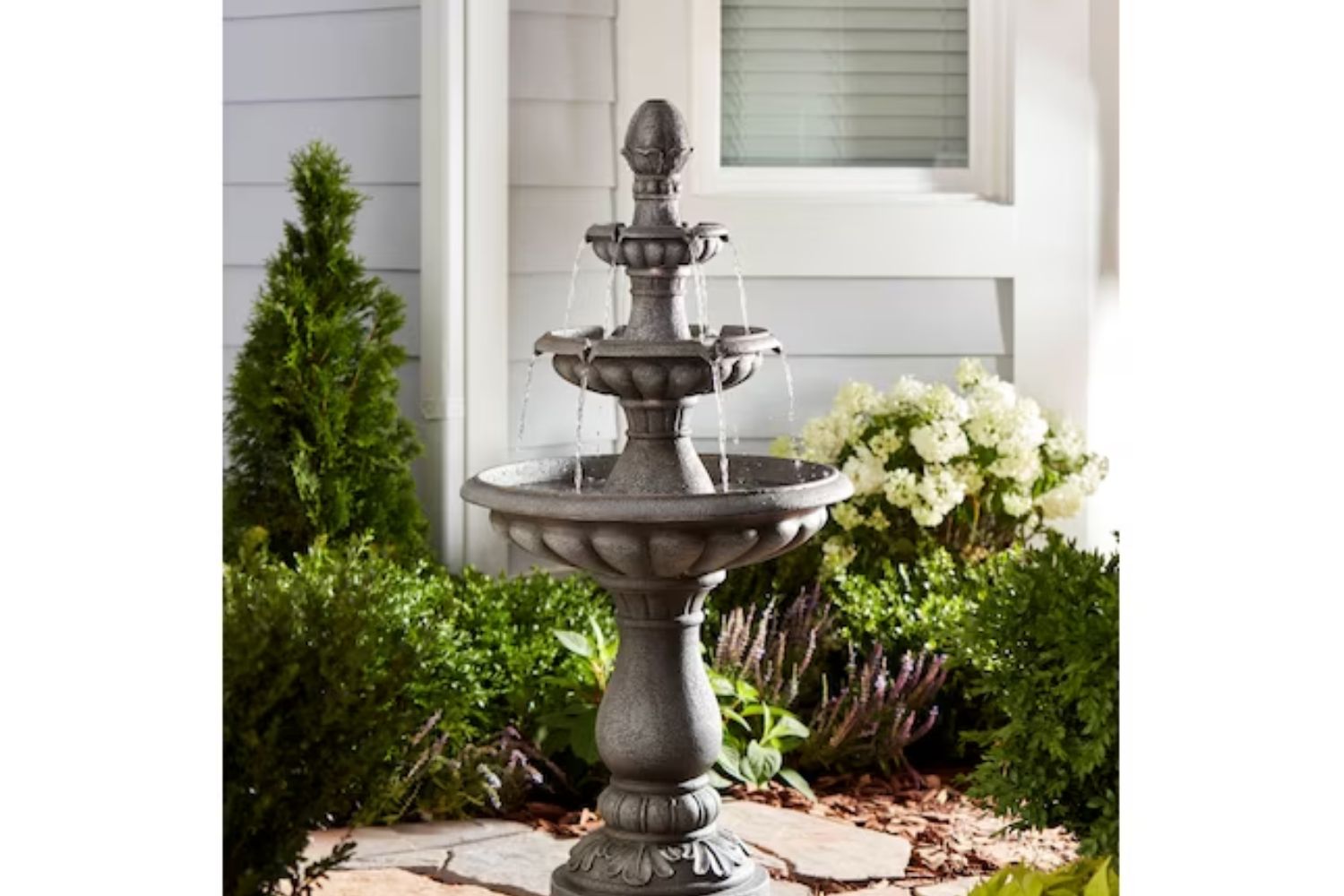 The Best Outdoor Accessories to Shop from Lowe’s Options: Style Selections 46.3-in H Resin Tiered Fountain Outdoor Fountain