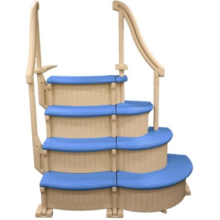  The Confer Plastics Inc. CCX-ADD Above Ground Curve Steps on a white background.
