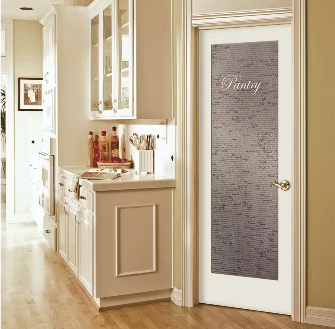 Left Hand Pantry Door with Frosted Glass