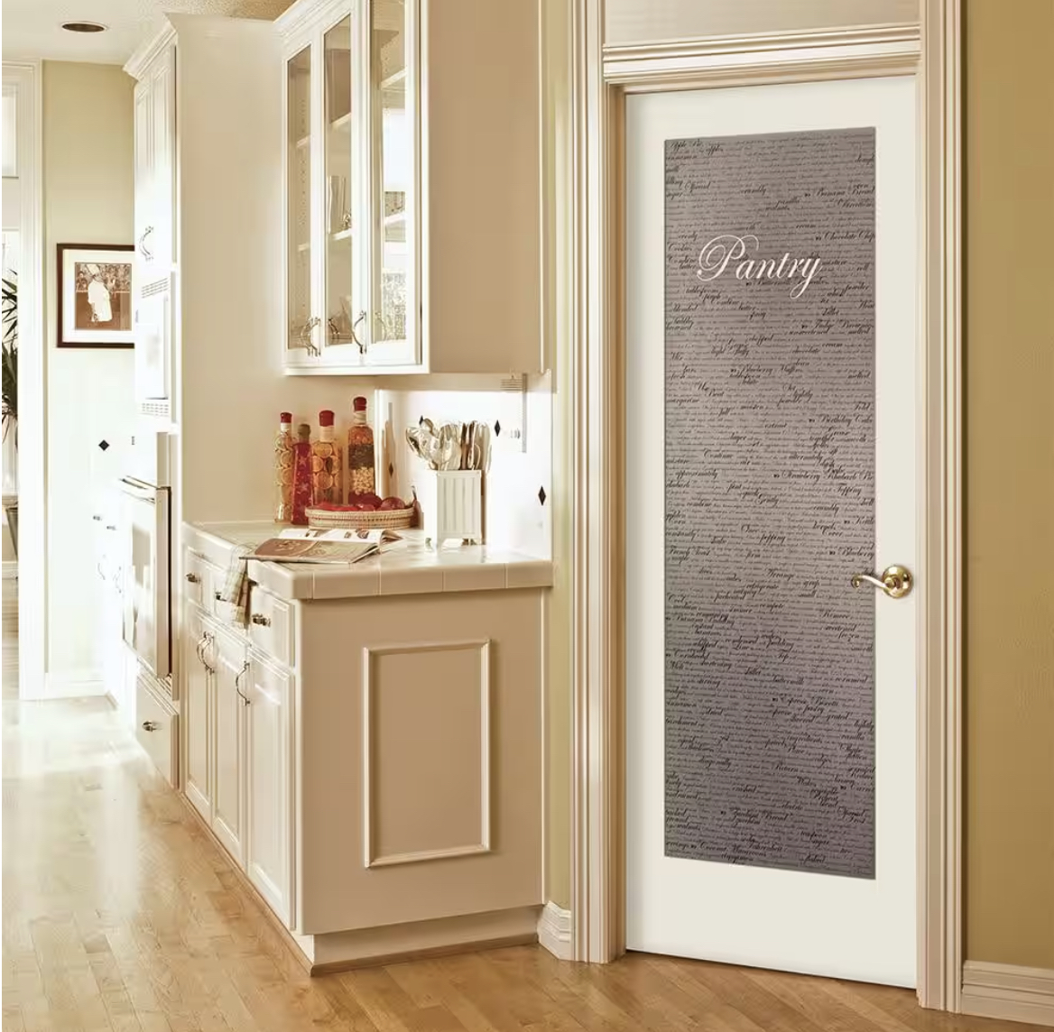 Left Hand Pantry Door with Frosted Glass