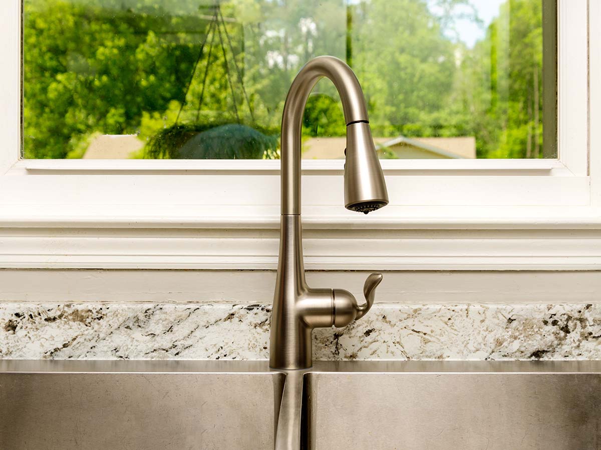 Moen Arbor kitchen faucet in spot-resistant stainless steel finish