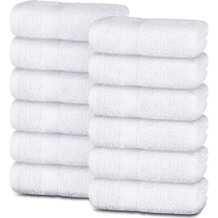 White Classic Wealuxe Home Collection Hand Towels
