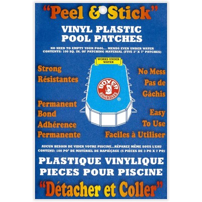 The Best Pool Patches Option: Boxer Adhesives Peel & Stick Plastic Pool Patches