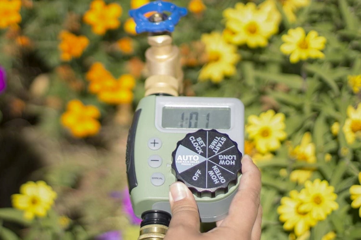 Garden hose water timer