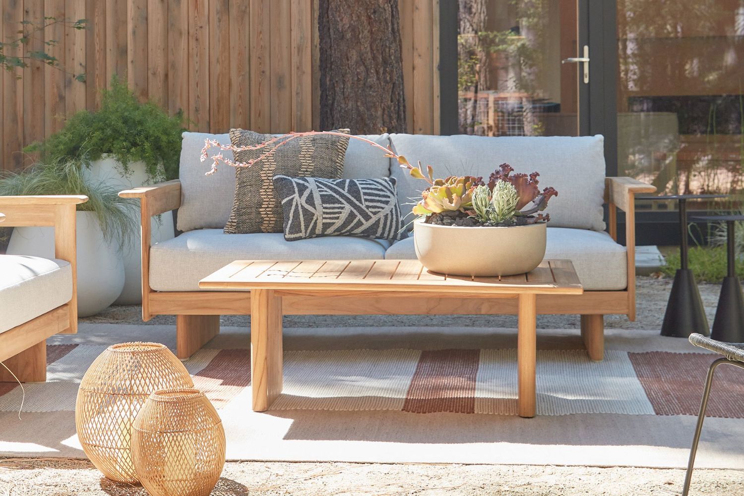 The Best Teak Outdoor Furniture Option: Anton Outdoor Teak Sofa (75")