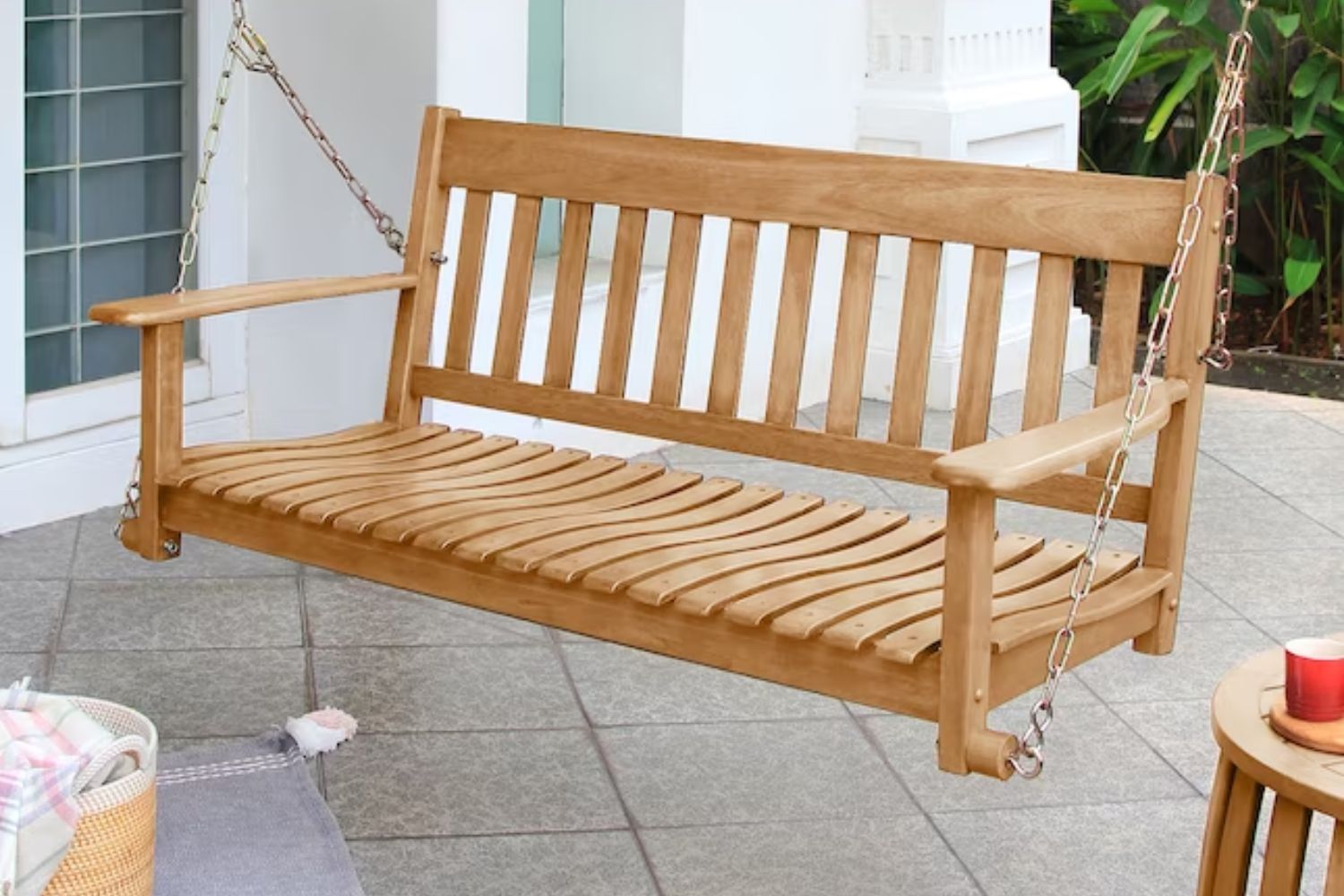 The Best Teak Outdoor Furniture Option: Cambridge Casual Thames Teak Wood Porch Swing