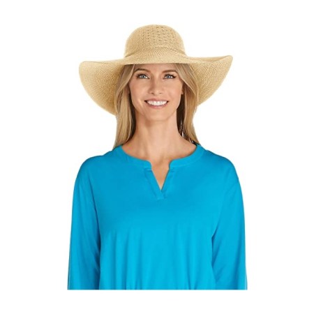 Coolibar Women’s Perla Packable Wide Brim Hat