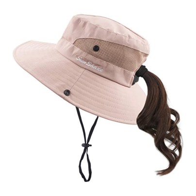 The Best Gardening Hats Option: Muryobao Women's Ponytail Sun Hat