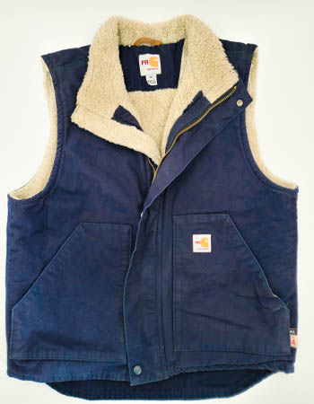 The front of the Carhartt Flame-Resistant Sherpa-Lined Vest