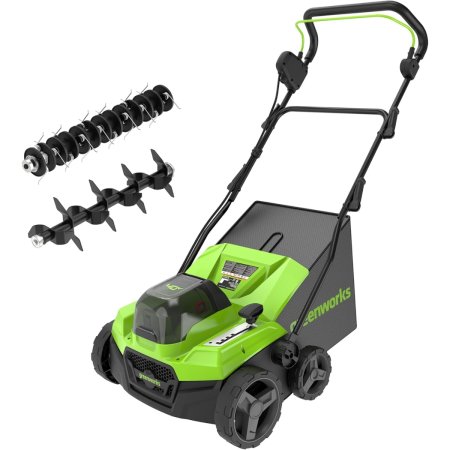  Greenworks 15 40V Cordless Dethatcher_Scarifier on white background