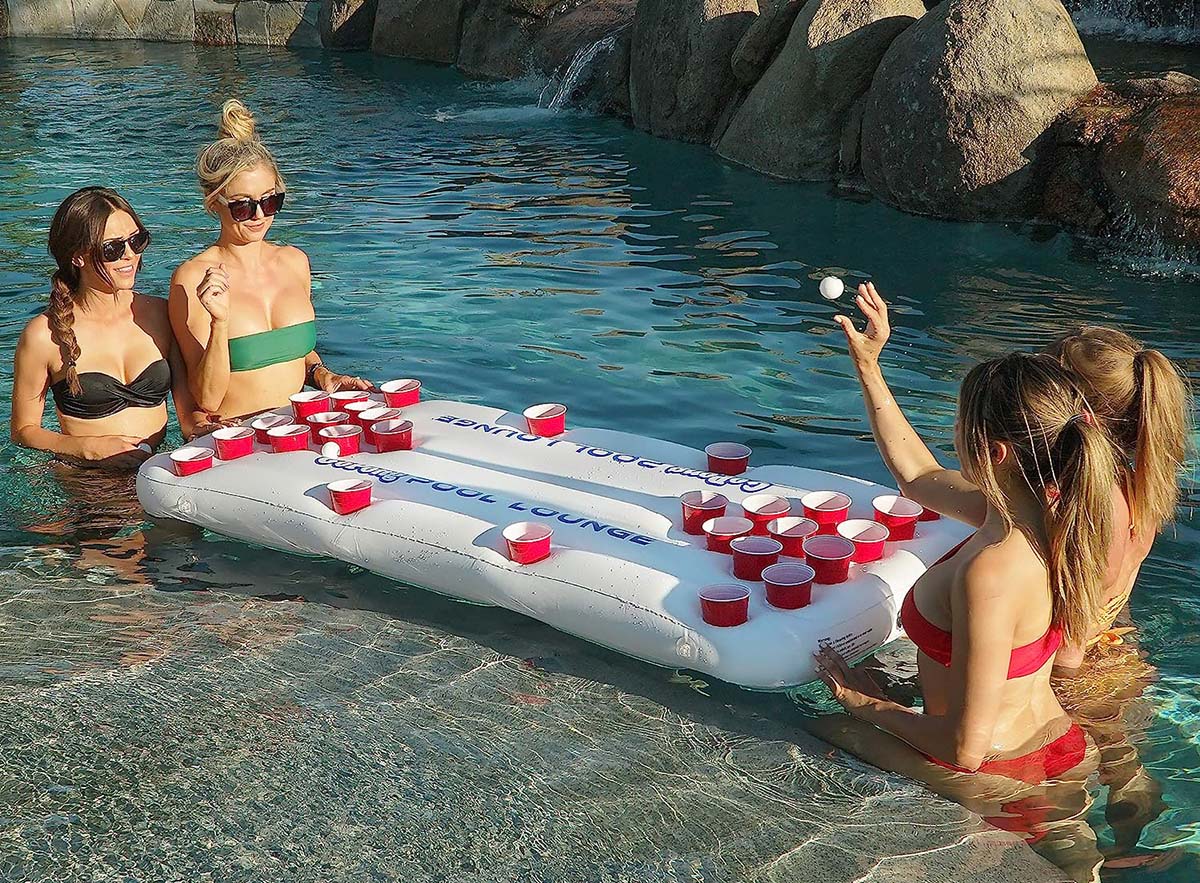 The Best Gifts for Pool Owners Option Floating Beer Pong Table