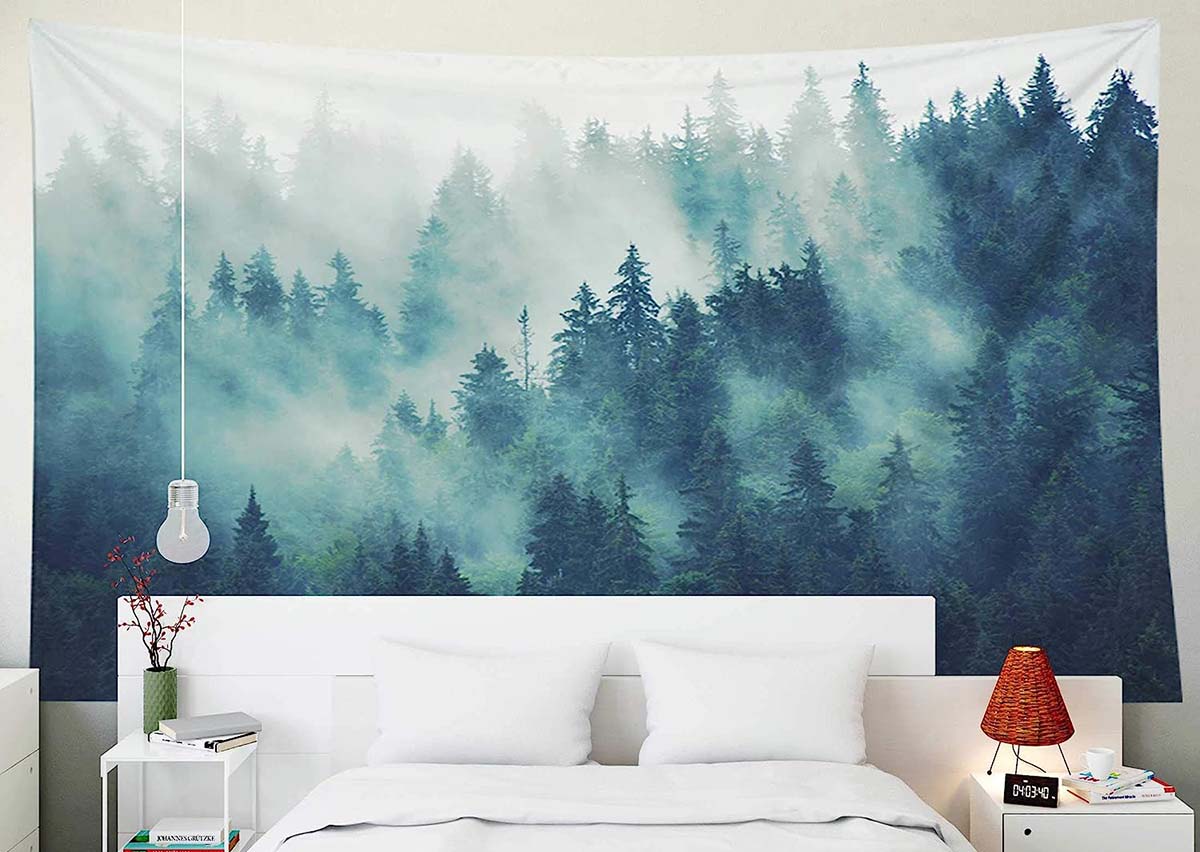 The Best Wall Tapestries Option Fir Forest Landscape Tapestry
