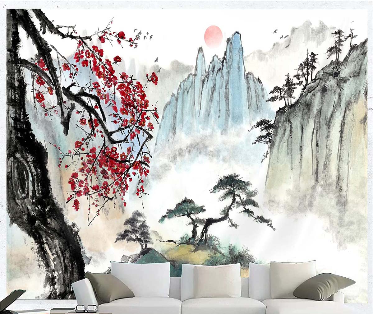 The Best Wall Tapestries Option Japanese Landscape Tapestry