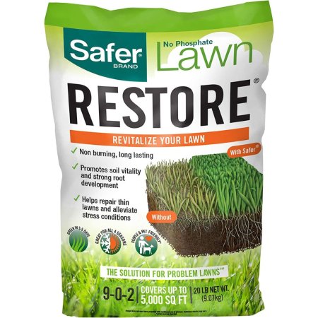  The Best Lawn Fertilizer for Spring Option: Safer Brand 9335SR Lawn Restore Lawn Fertilizer