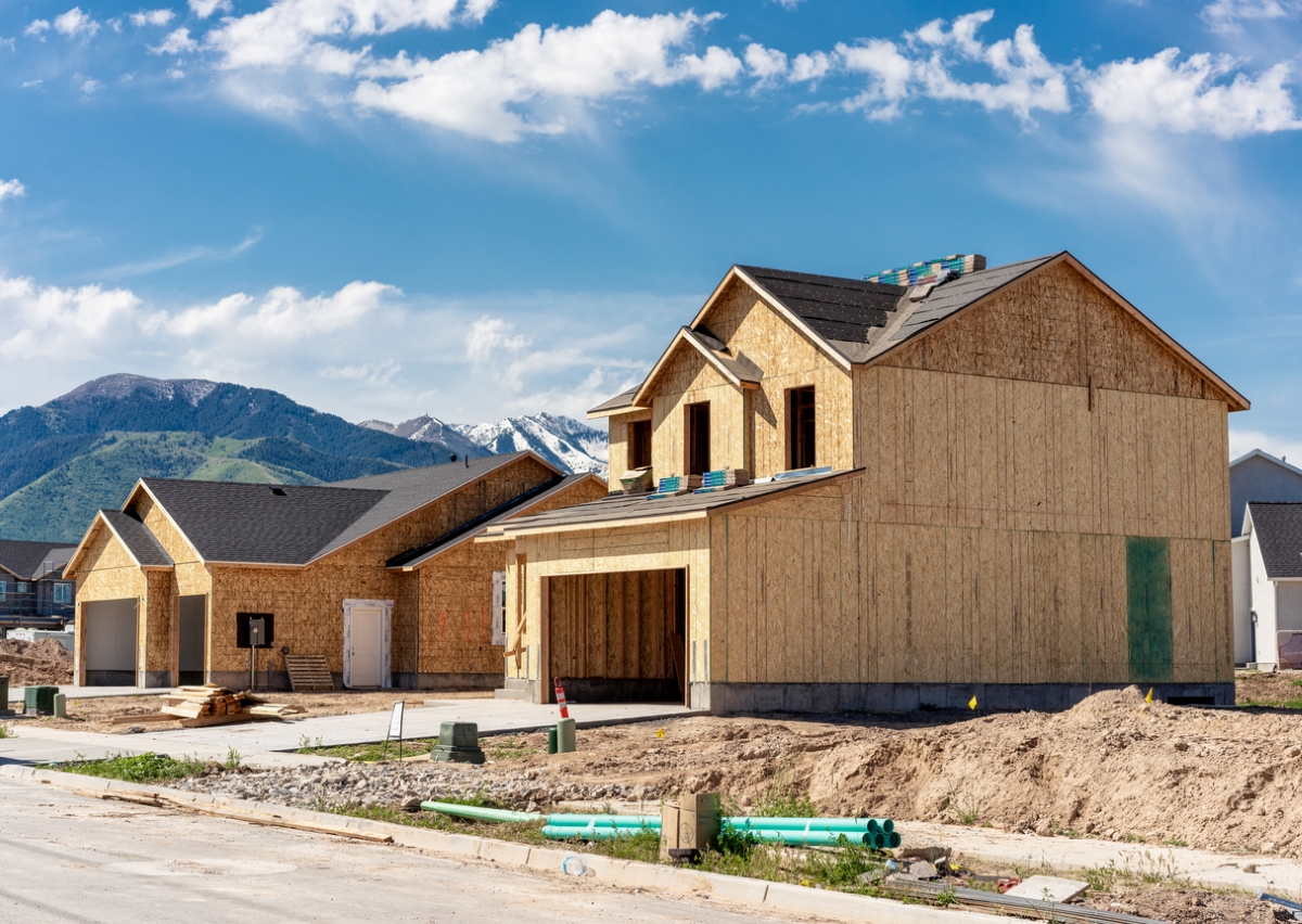 homes being built in Utah