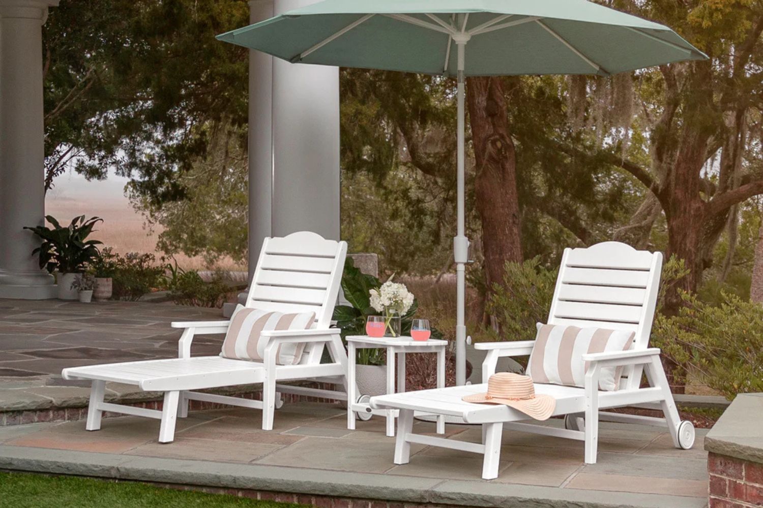 Polywood 3-Piece Savannah Chaise Lounge Set