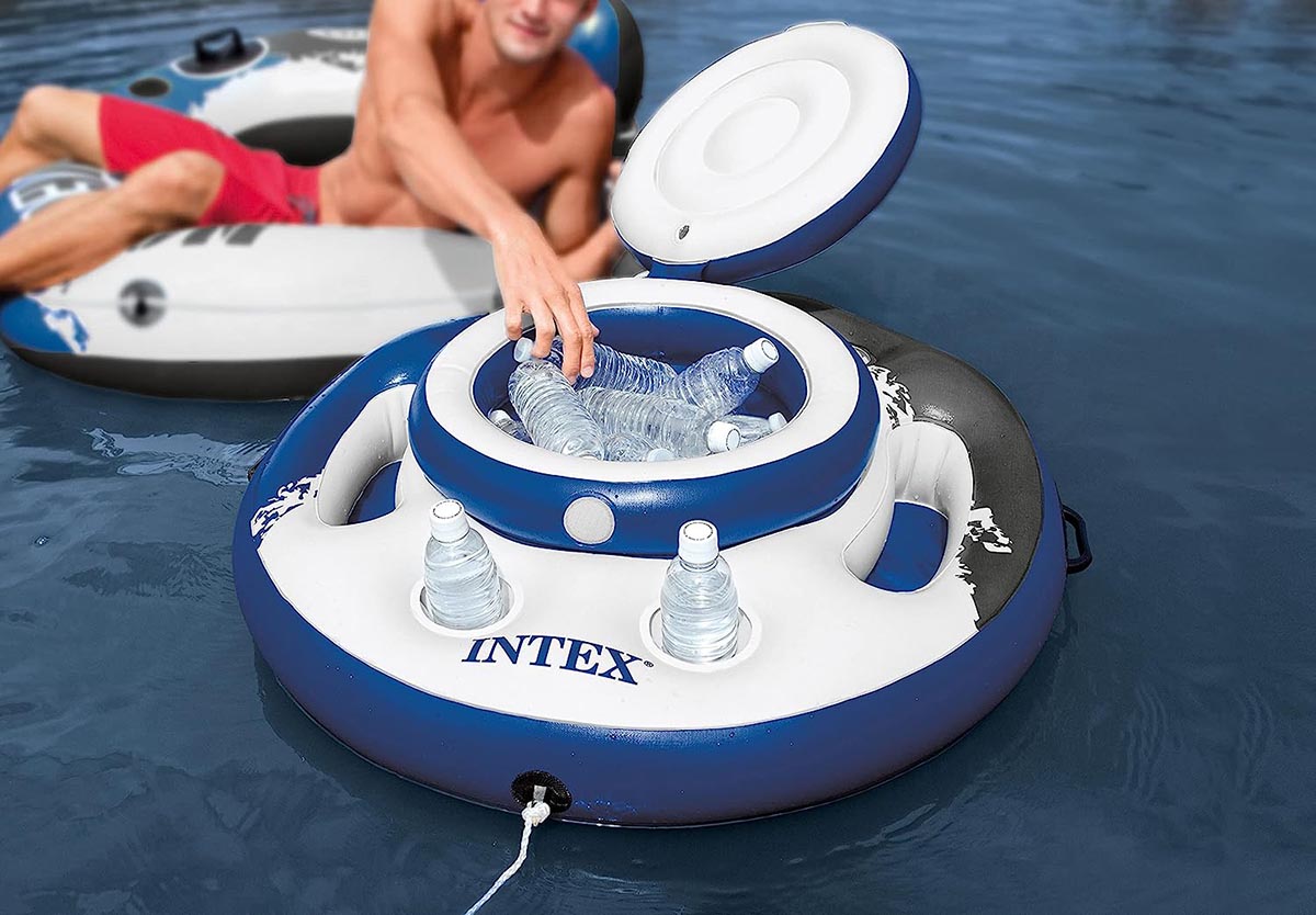 The Best Pool Accessories Option Intex Mega Chill Inflatable Floating Cooler