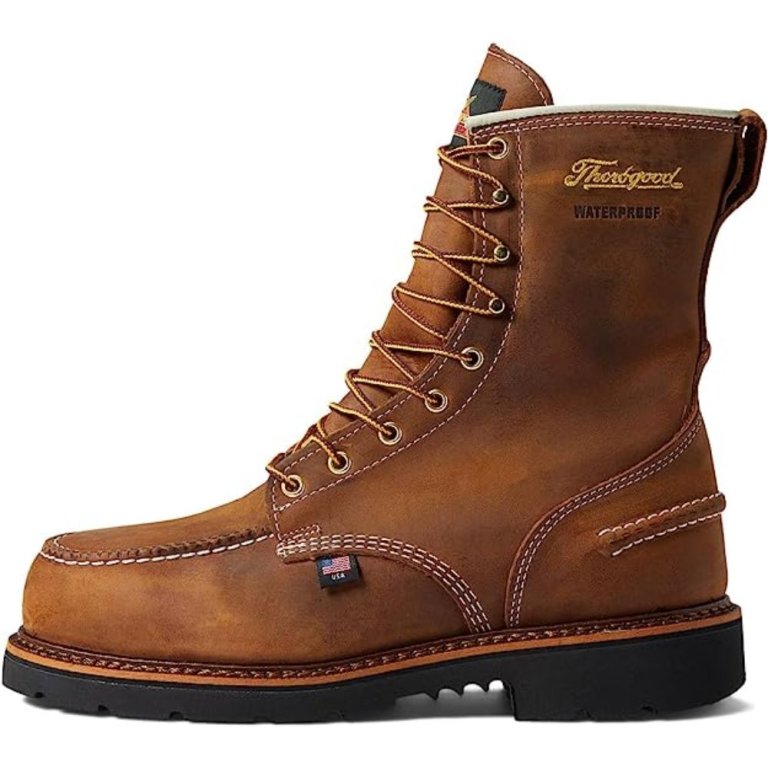  The Best Work Boots for Concrete Option: Thorogood 1957 8-Inch Waterproof Safety Toe Work Boot