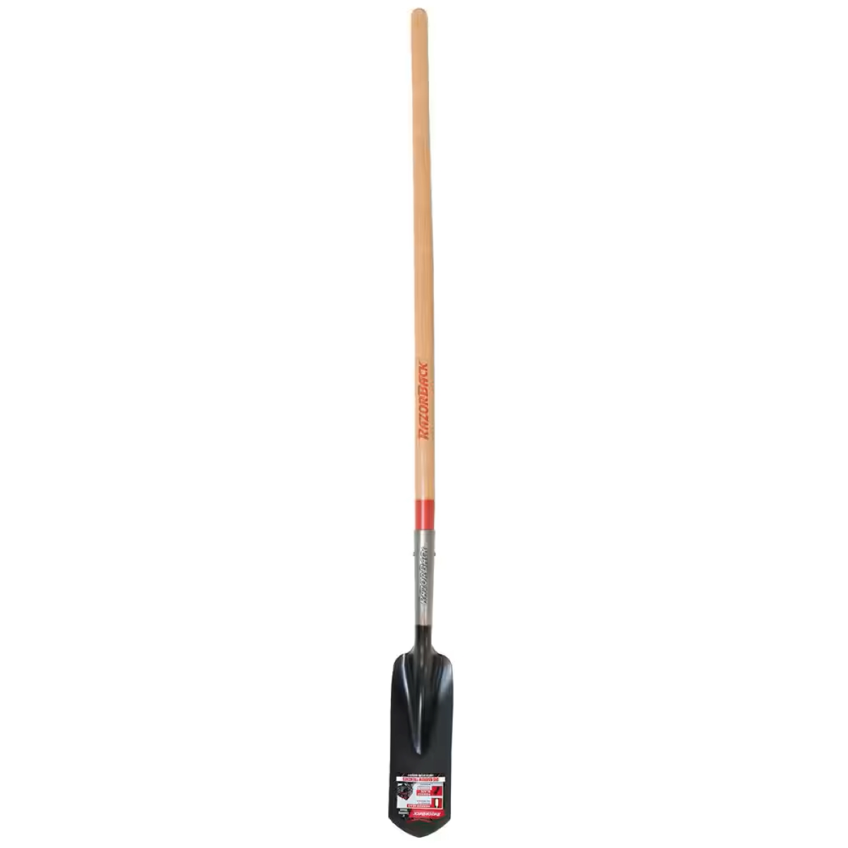 Trenching shovel on white background.