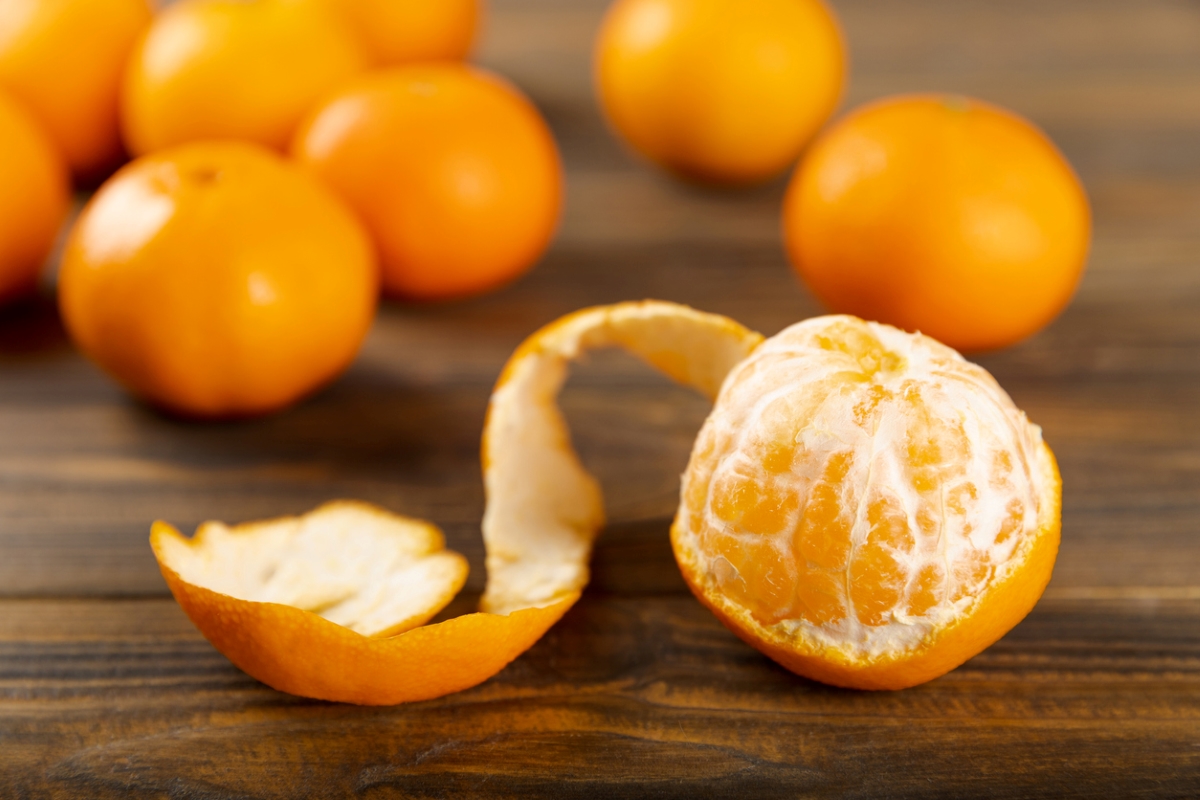 orange half peeled