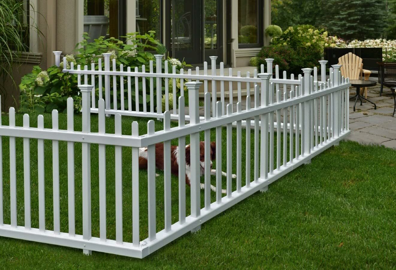 short picket fence play pen for pets