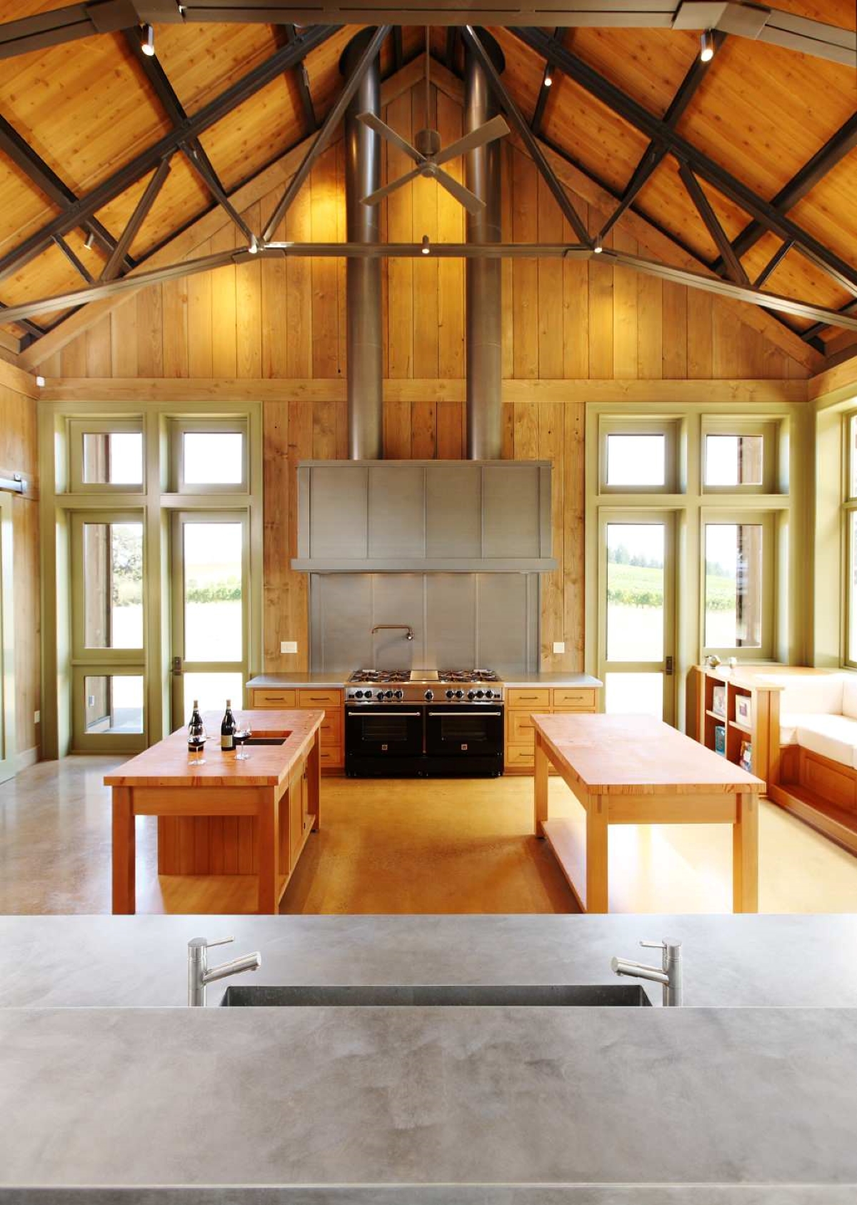 Symmetrical island kitchen
