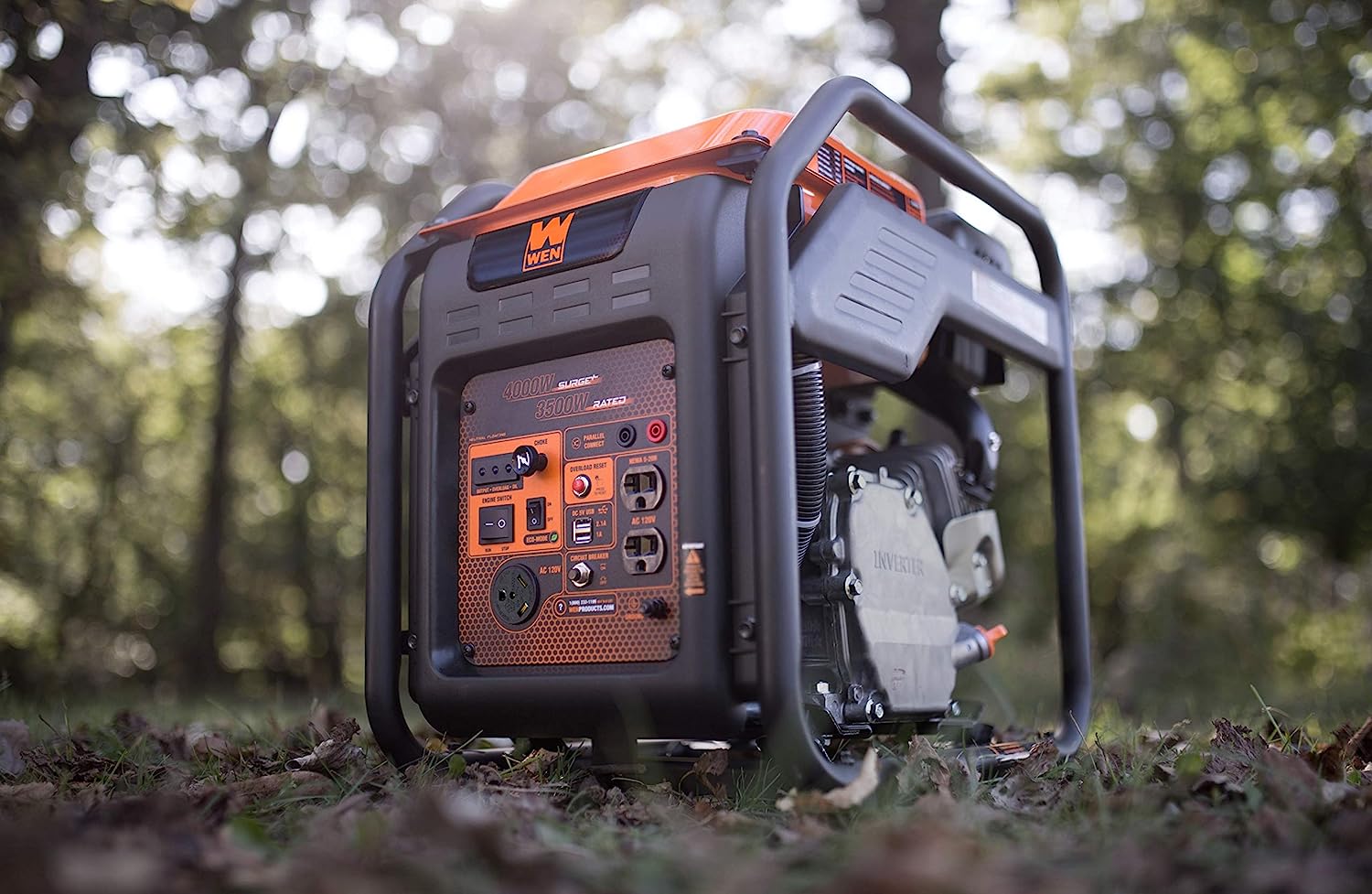 The Best Cheap Home Generator option sitting in the woods