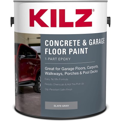 The Best Garage Floor Coatings Option: Kilz 1-Part Epoxy Concrete & Garage Floor Paint