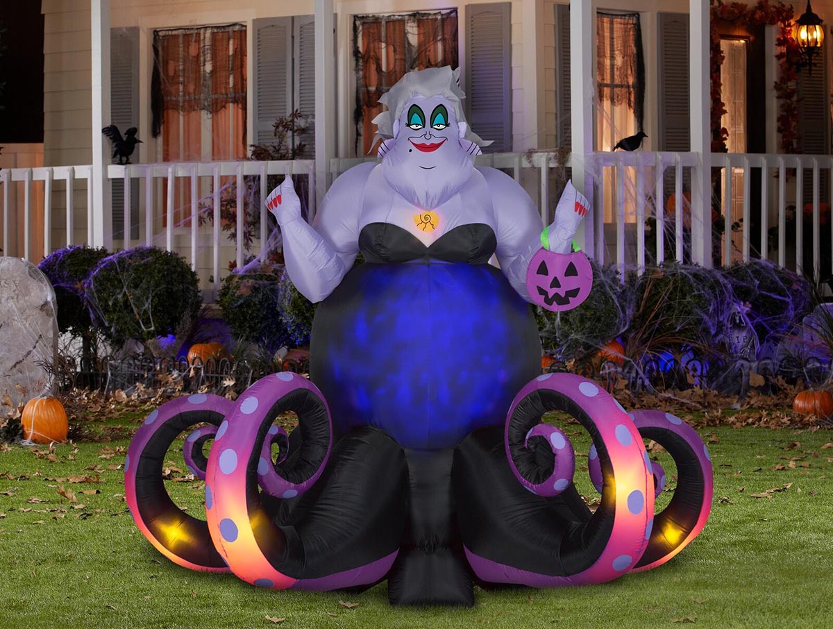 Best Large Halloween Decoration Option Disney Animated Projection Ursula Inflatable