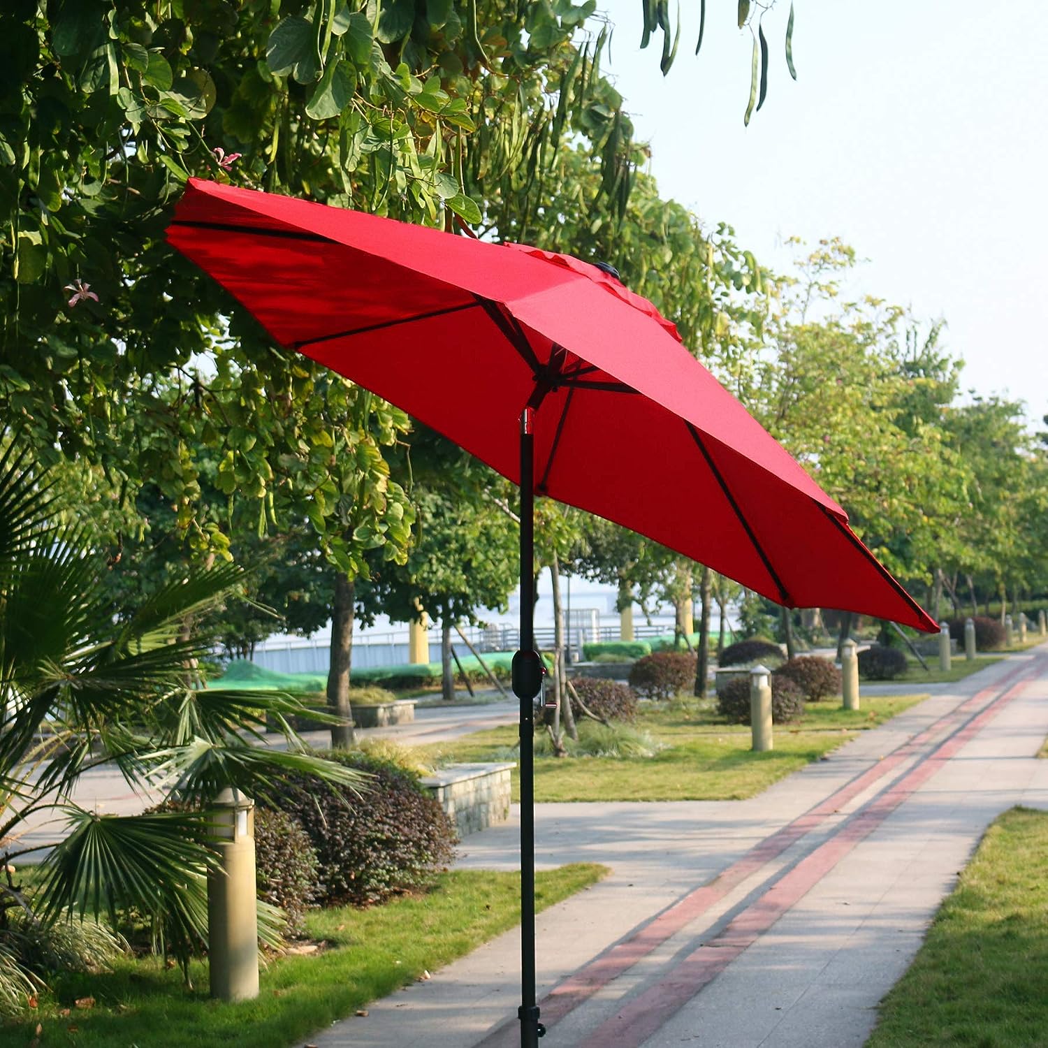 The Best Cheap Outdoor Patio Furniture Option: Sunnyglade 9' Patio Umbrella