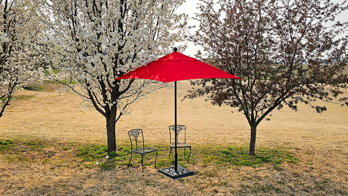 The Best Patio Umbrella California umbrella set up