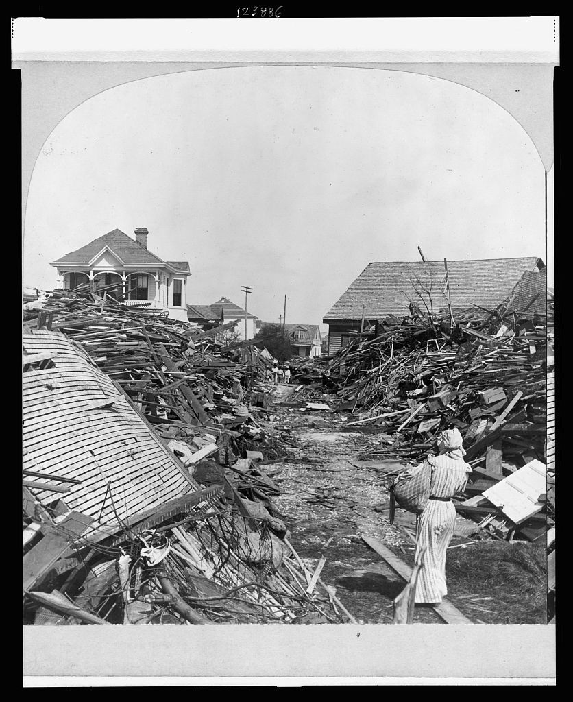 Destruction from 1900 Galveston Hurricane
