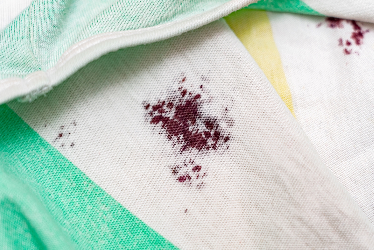 Stain on fabric