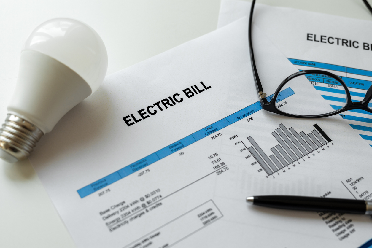 Electric bill charges paper