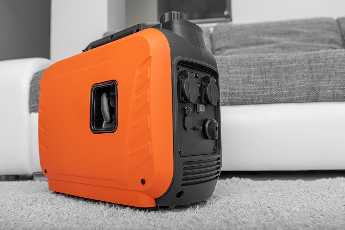 Portable power generator in home