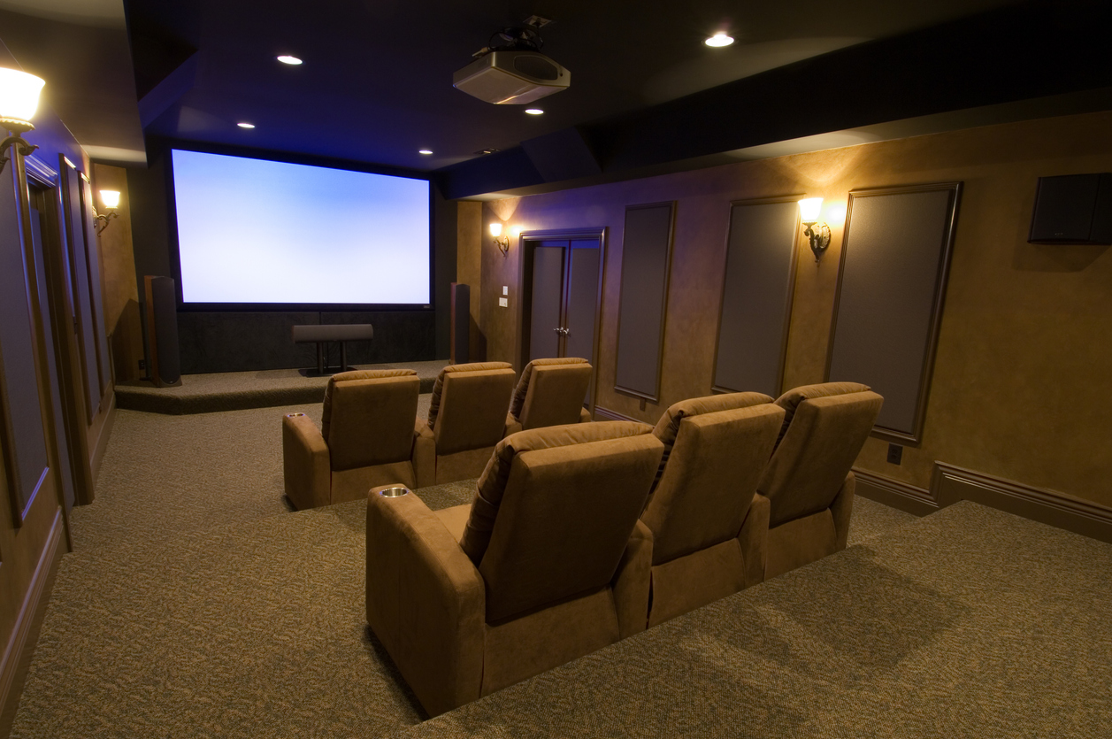 Large and luxurious home theater.