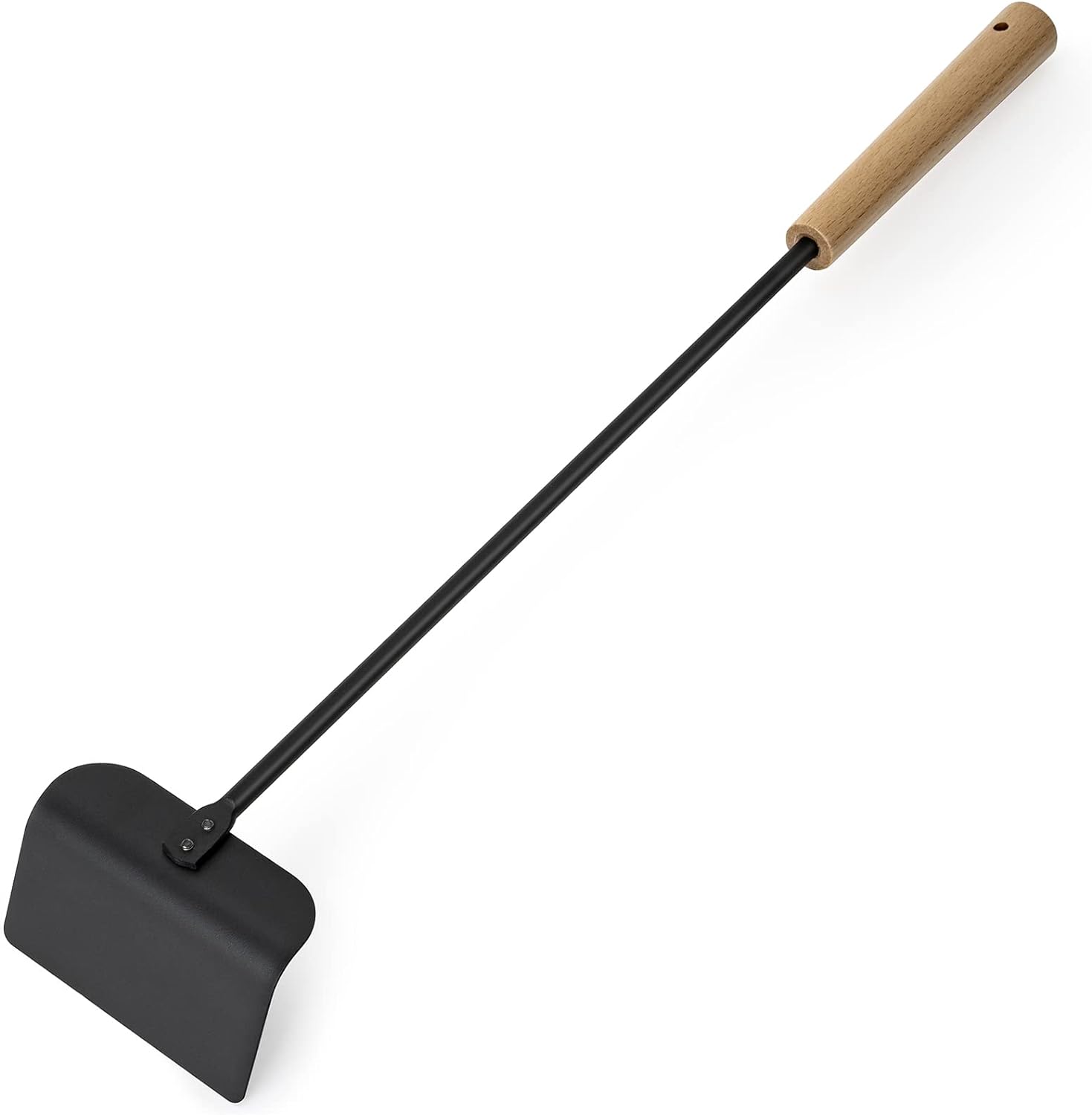 Onlyfire Ash Tool with black head and wooden handle.