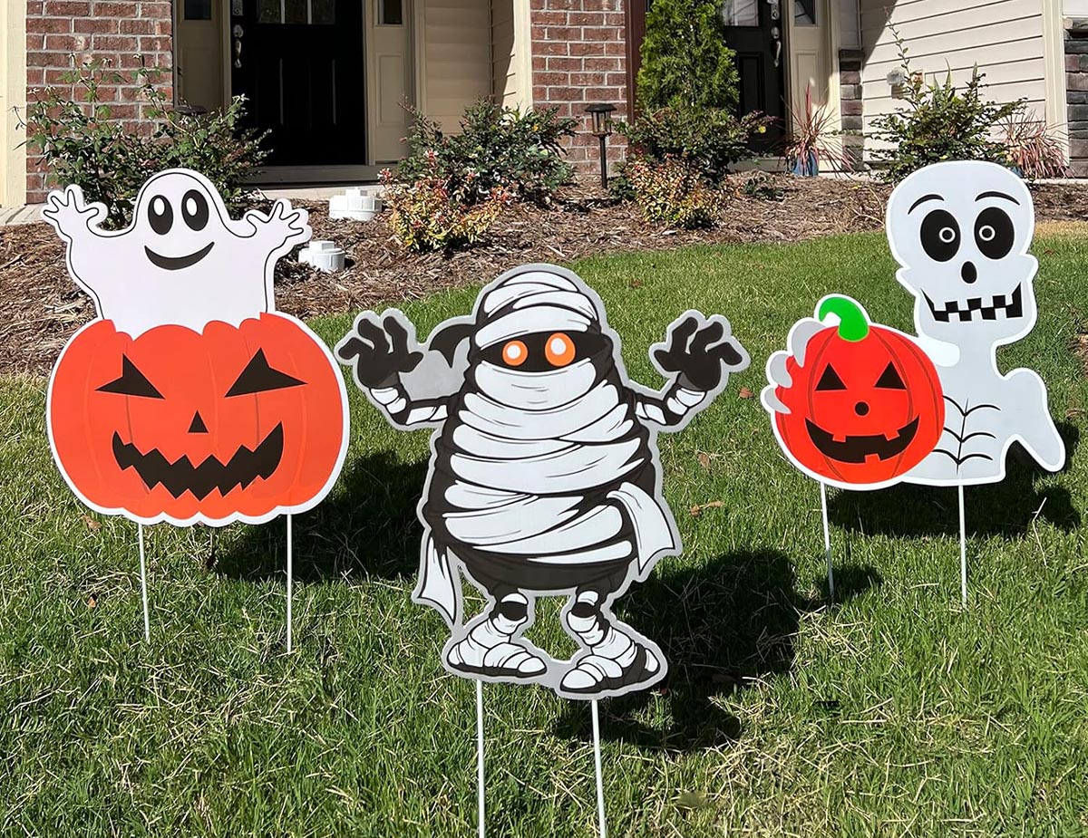 The Best Amazon Halloween Decorations Option GameXcel 3pcs Yard Signs for Halloween