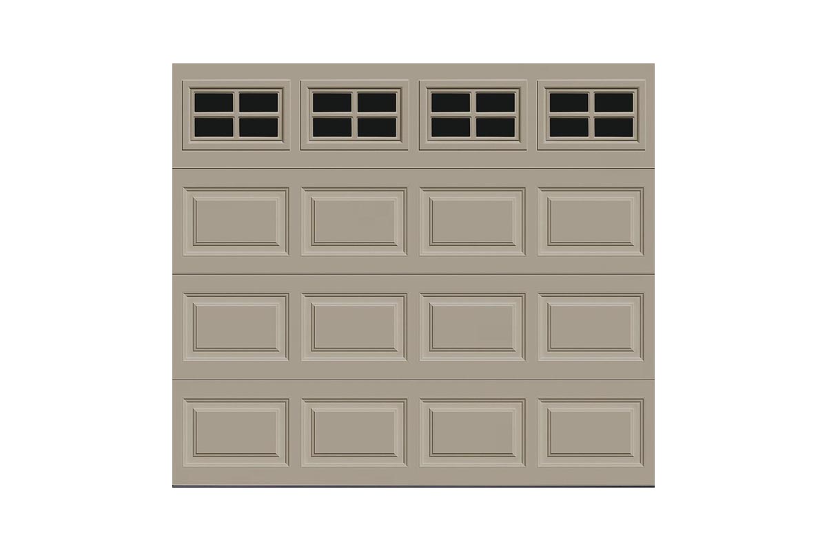 The Best Garage Door Option Ideal Door Traditional Sandtone Garage Door with Windows