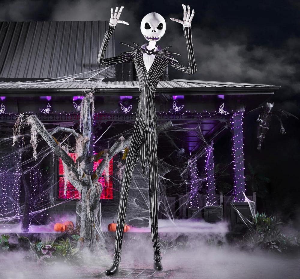 The Best Outdoor Halloween Decoration Option Disney 13 ft. Giant-Sized Animated Jack Skellington