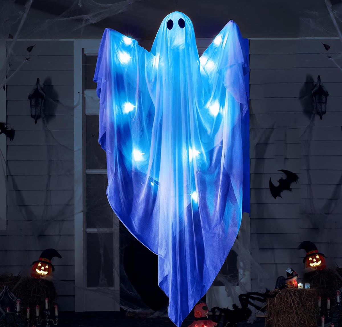 The Best Outdoor Halloween Decoration Option Joyin Hanging Light Up Ghost