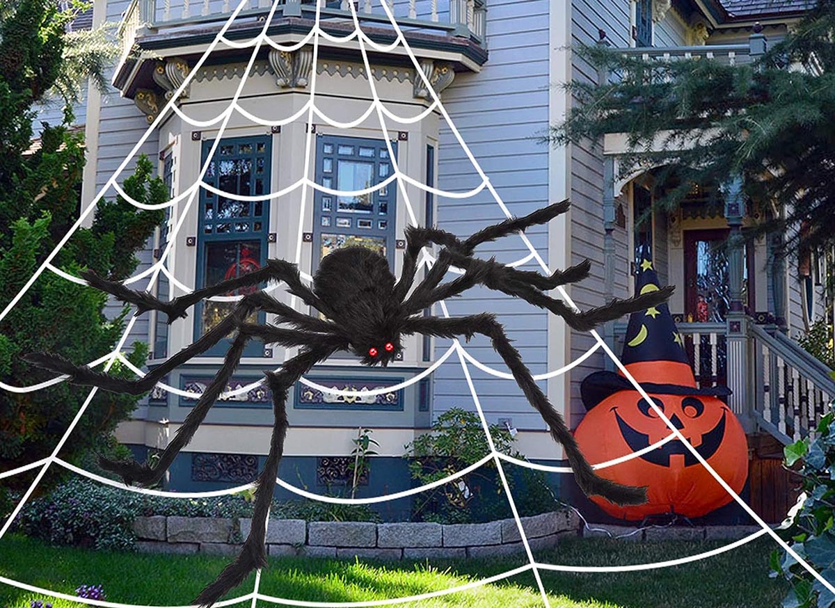 The Best Outdoor Halloween Decoration Option Ocato 200 Inch Halloween Spider Web