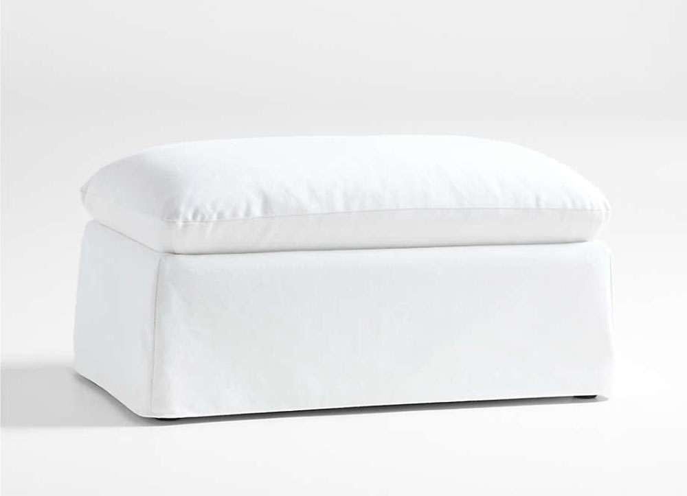 The Best Storage Ottoman Option Ever White Storage Ottoman by Leanne Ford